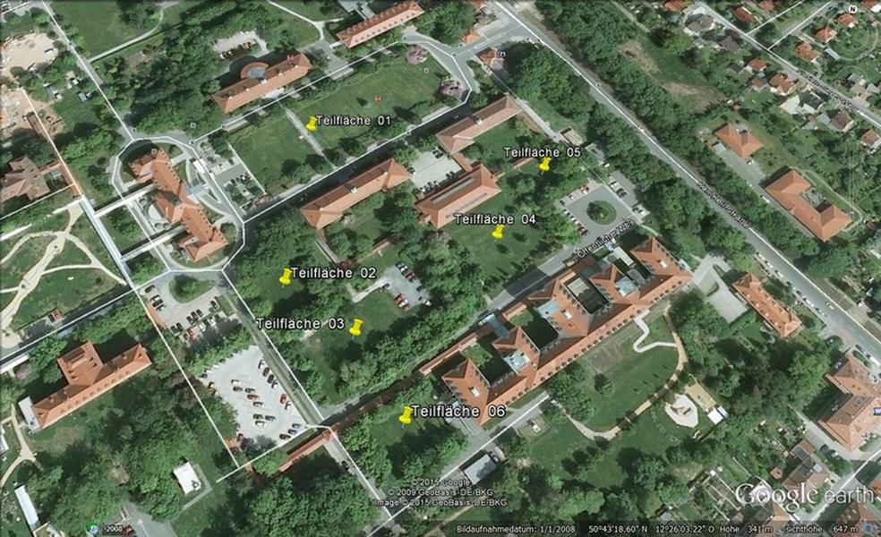 Gesamtübersicht der Teilflächen (TF-x)